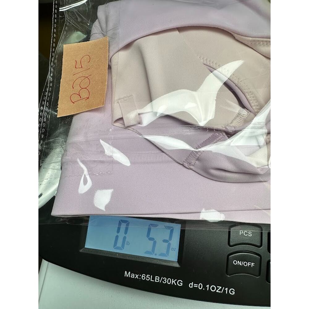 Brooks 3 Pocket Sports Bra Womens 38C/D Lilac Removable Cups Running Wireless - Picture 11 of 11